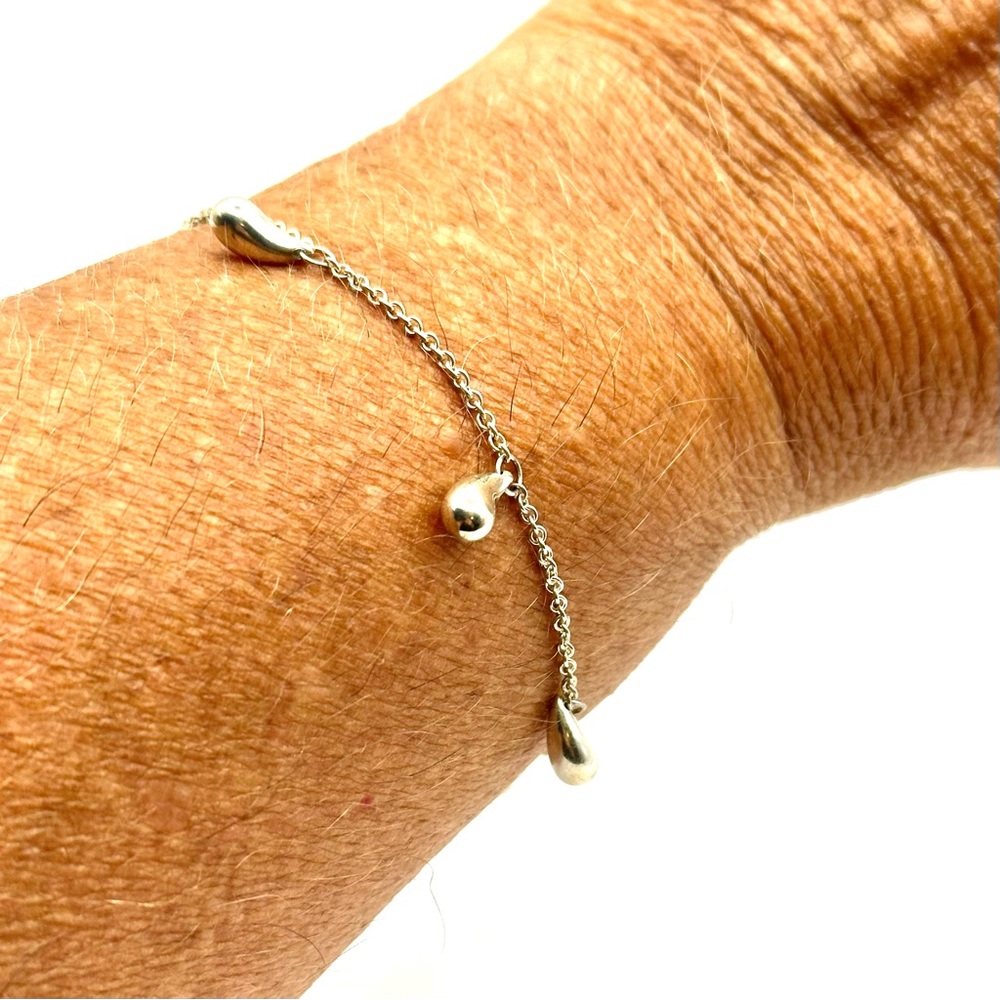 Tiffany & Co Elsa Peretti 5 Teardrop Charm Bracelet - Picture 8 of 8